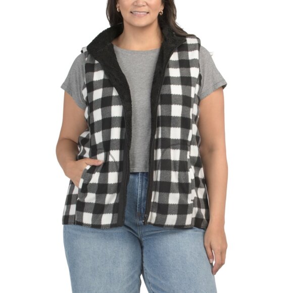 ONQUE White Plus Reversible Vest Jacket - Picture 1 of 2
